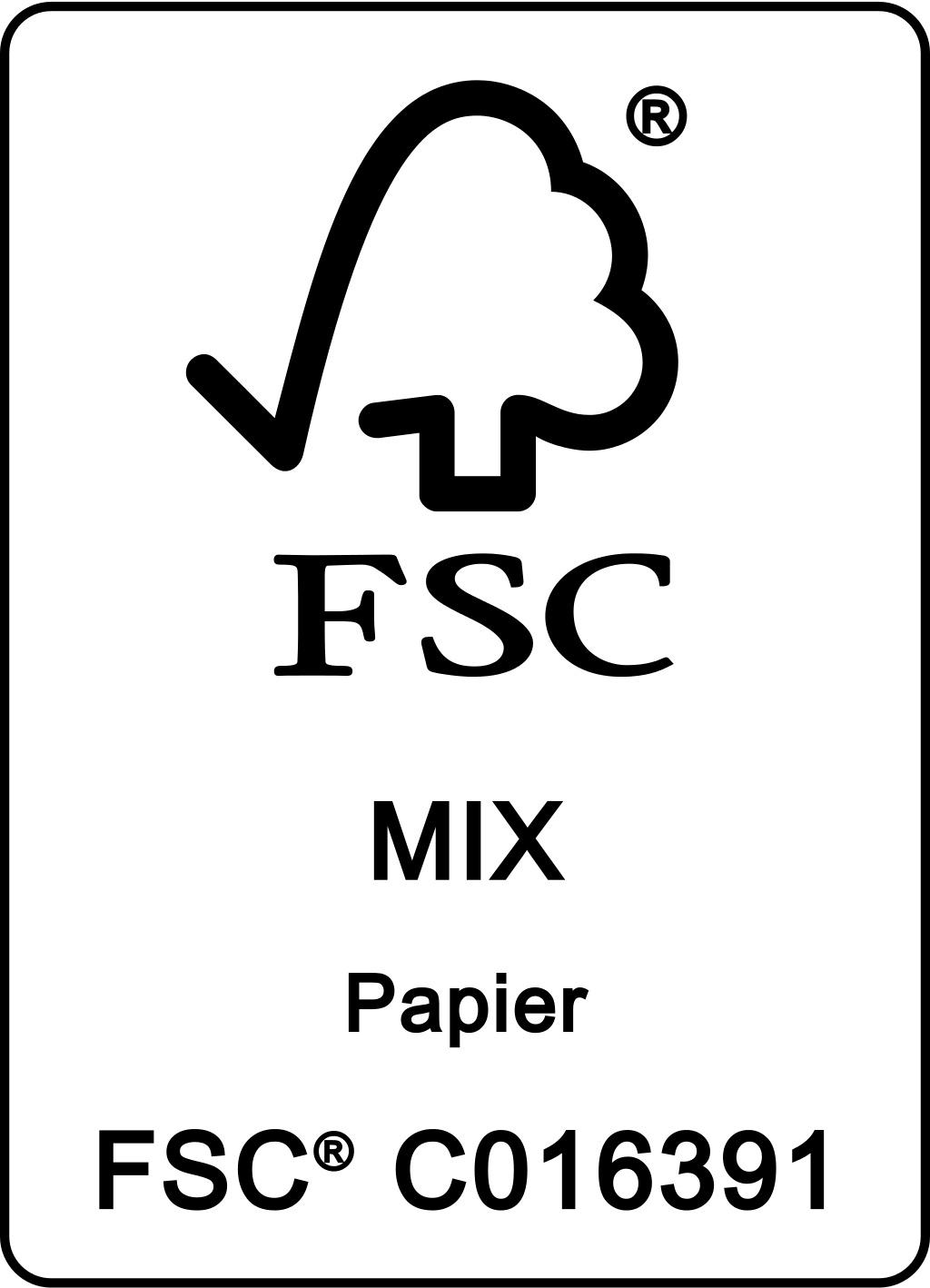 FSC Papiermix Sticker